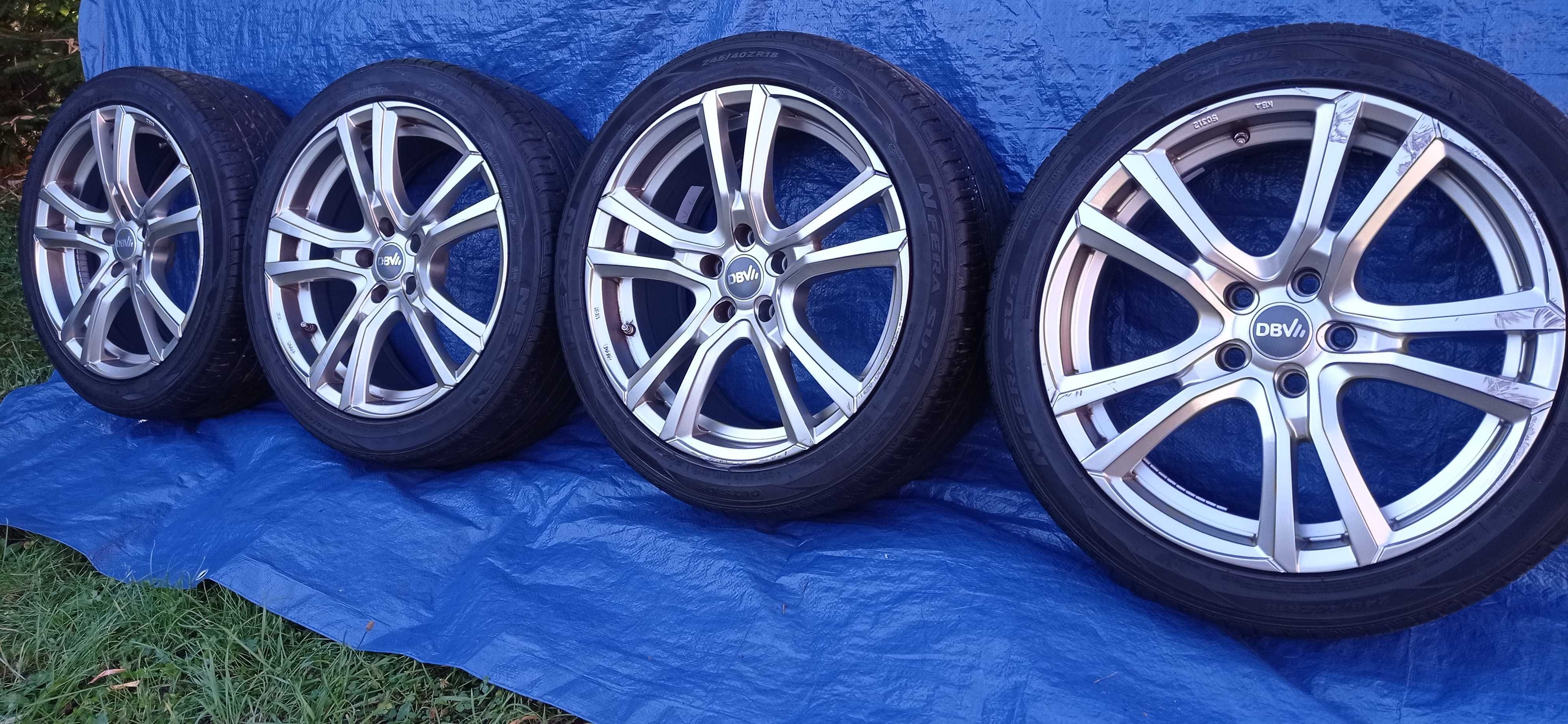 Felgi Koła Aluminiowe 245/40/R18 NEXEN 6.5mm 5x112 VW SKODA AUDI SEAT