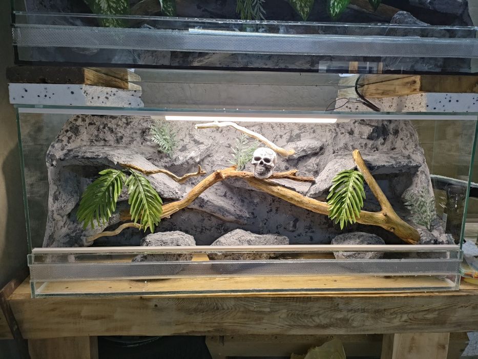 Terrarium nr 2 120x40x50 wąż, jaszczurka, gekon, agama