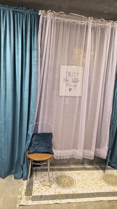 Zasłony nowe welurowe na taśmie marszczącej 145x250cm