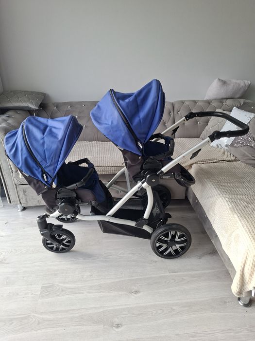 Wozek bebetto 42 3w1 blizniaczy dla bliźniakow duo podwójny rok po rok