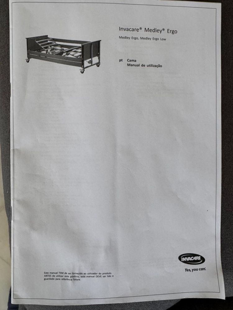 Cama articulada com comando e colchão