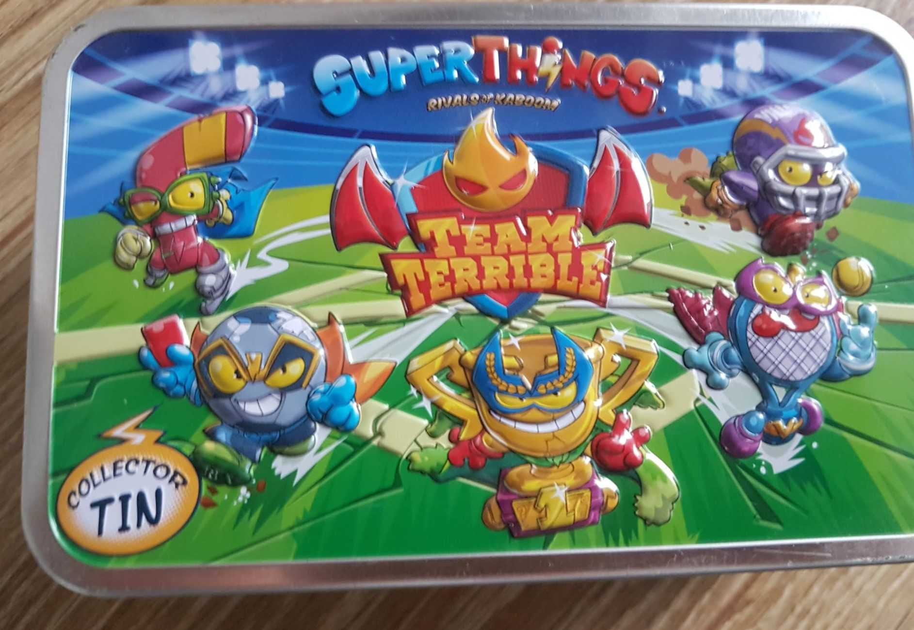 OKAZJA - Super Things 5x ekskluzywne figurki, puszka stan idealny.