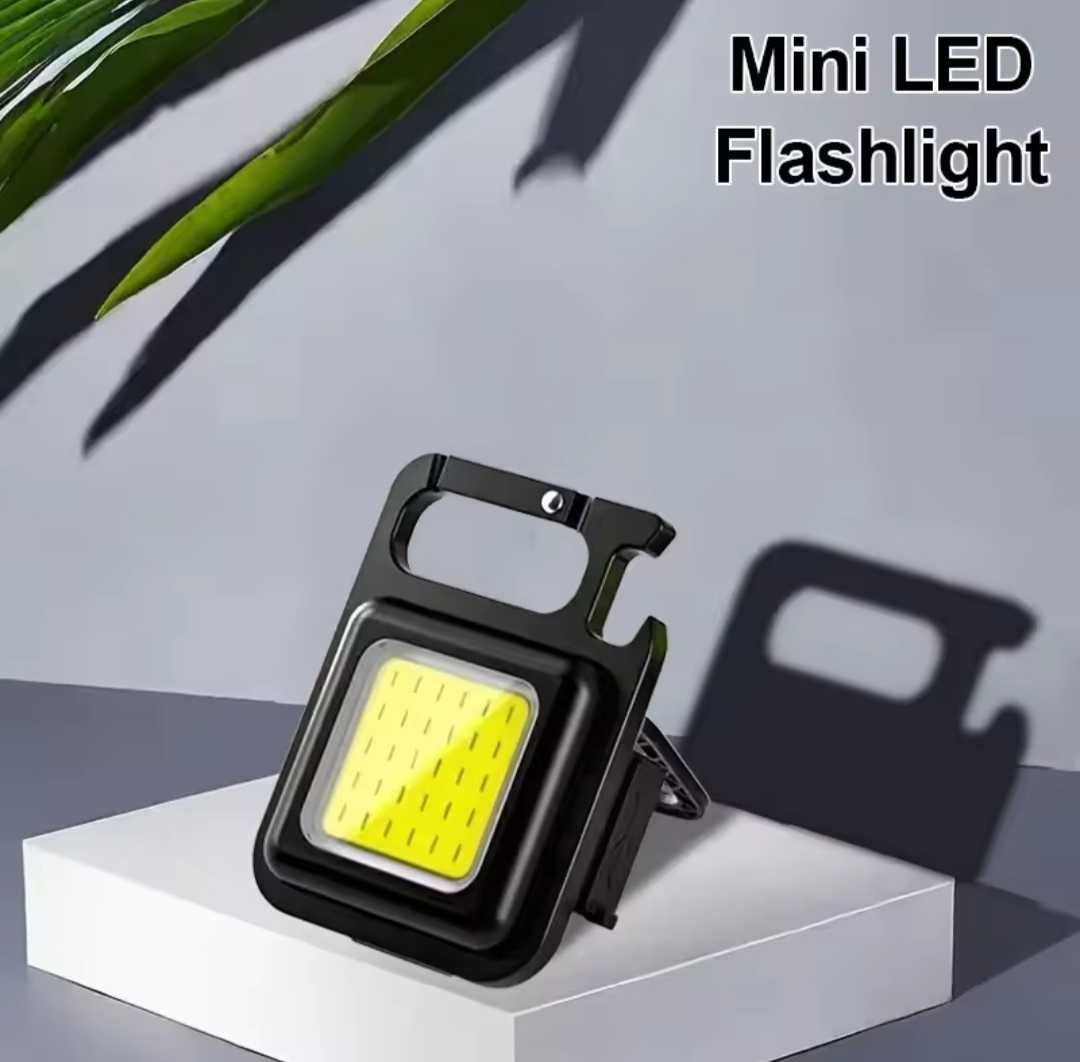 Фонарик Ліхтарик брелок з відкривачкою та магнітом LED 500lm.