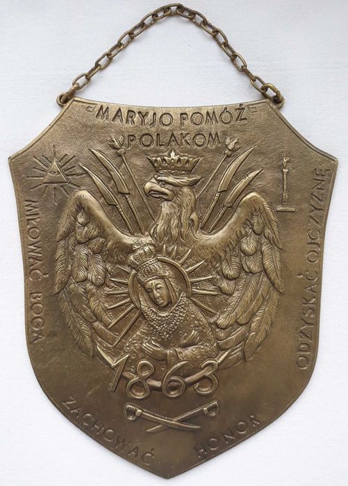 Ryngraf mosiężny Powstanie Styczniowe 1863