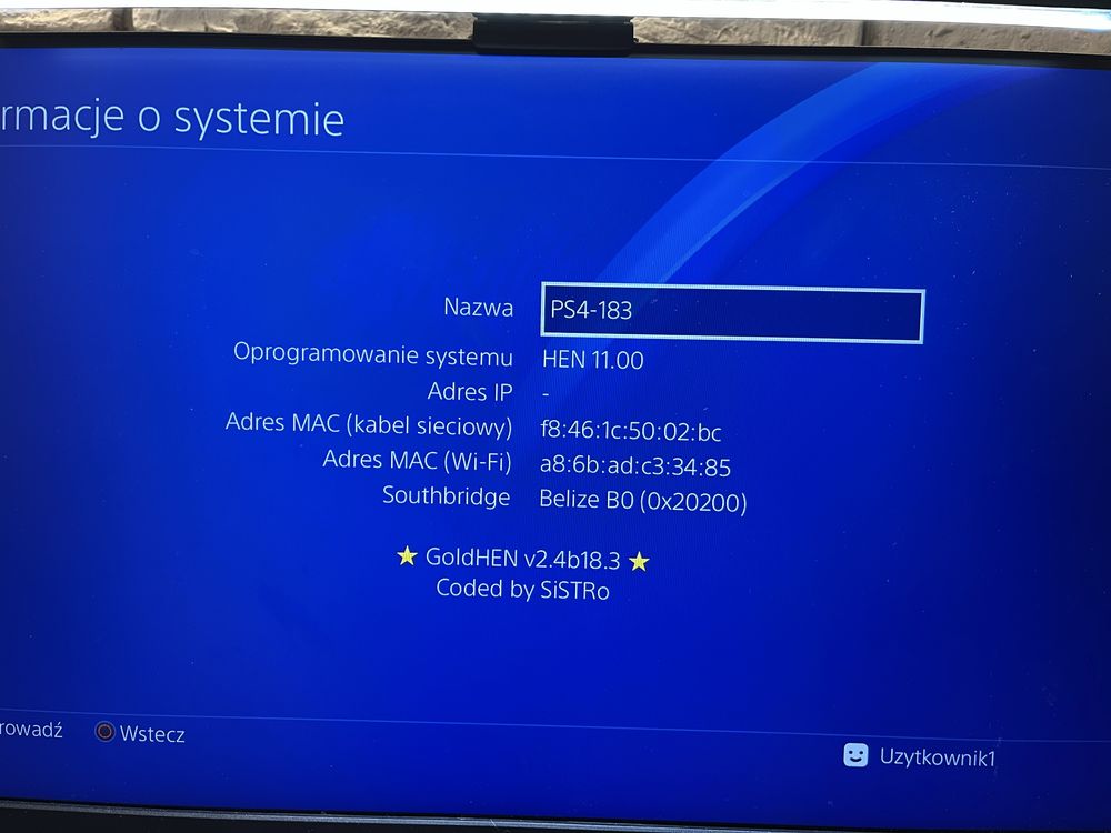 PS4 Slim 500GB goldhen FW 11.00 + pad