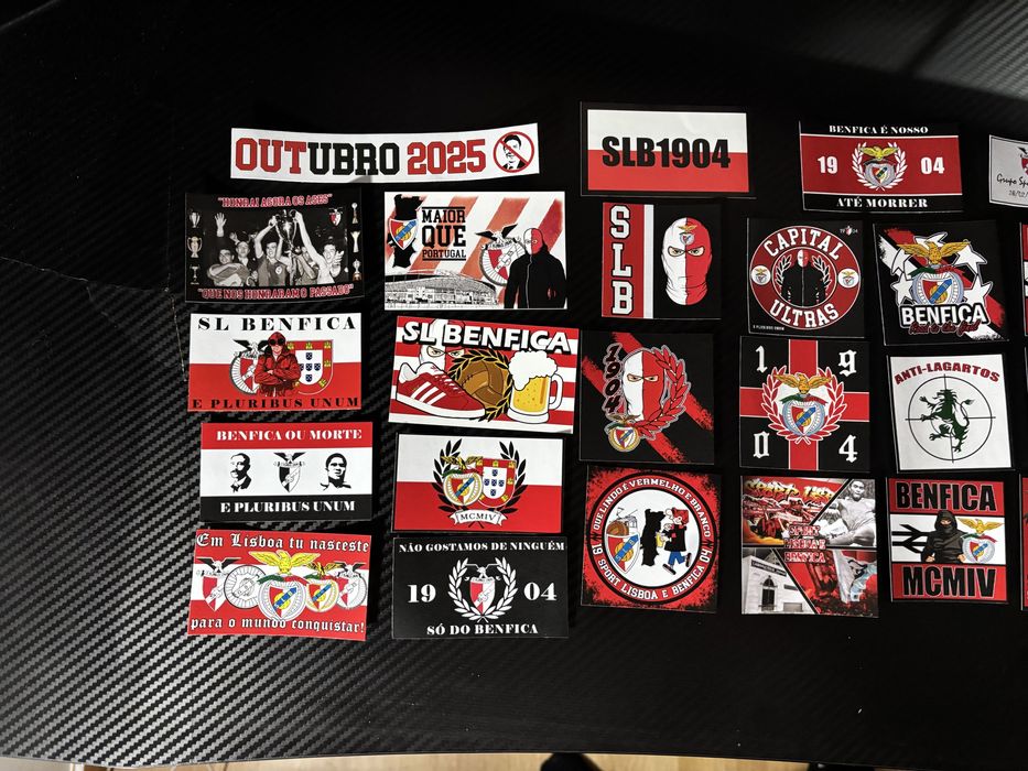 30 Stickers Benfica