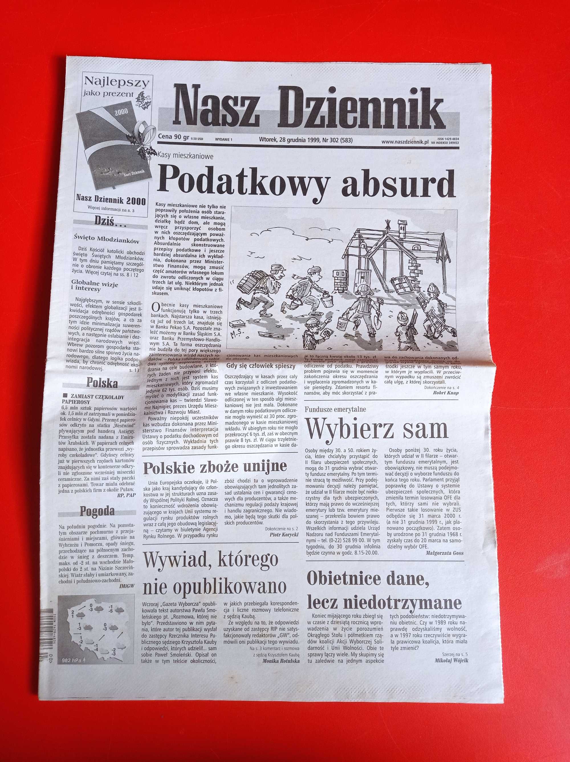 Nasz Dziennik, nr 302/1999, 28 grudnia 1999