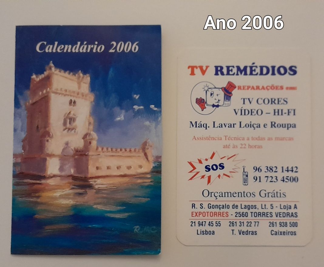 Calendários vários