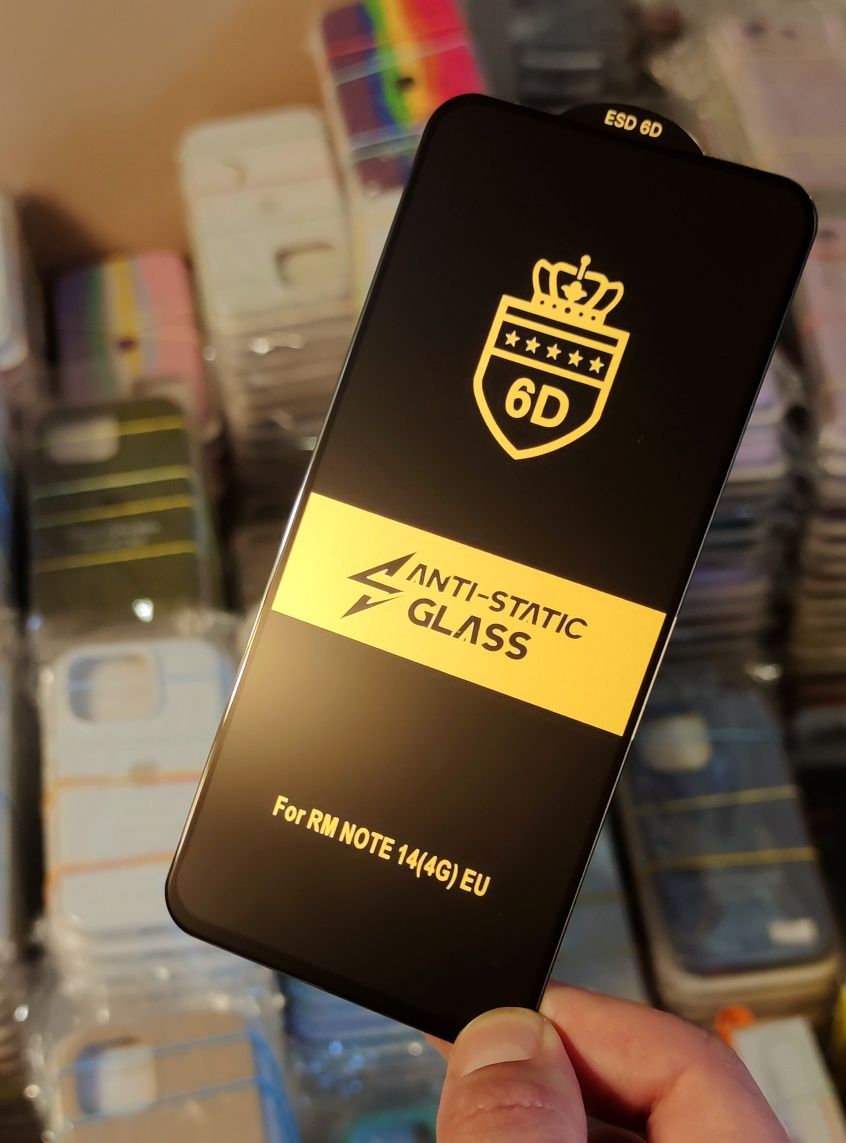 Захисне скло 6D для Xiaomi Redmi Note 14 (4G)  EU защитное стекло