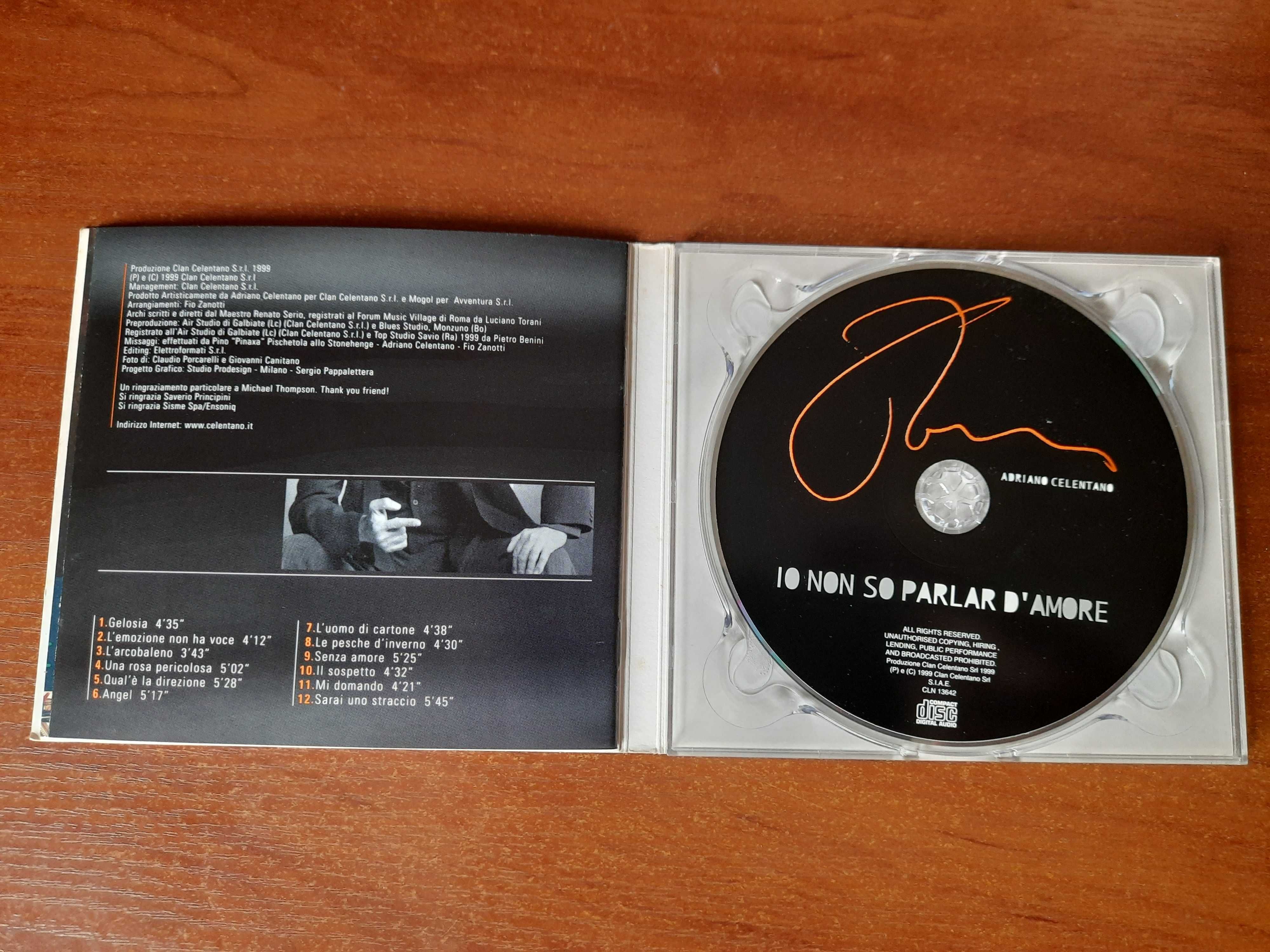 Audio CD Adriano Celentano – Io Non So Parlar D'Amore