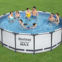 PISCINA 457X122CM Bestway  Round Steel Pro Max - Nova com Garantia