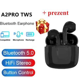 Słuchawki bezprzewodowe Bluetooth douszne A2 Pro TWS + prezent