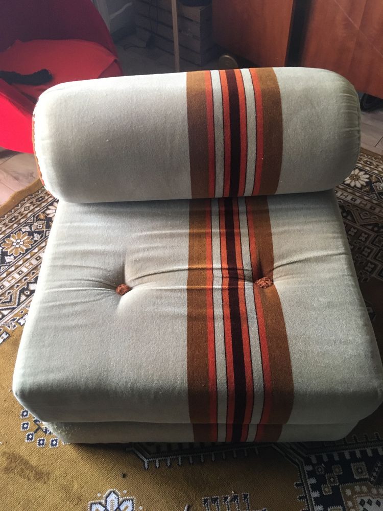 Sofa do spania/ fotel RFN, PRL, czechoslowacja