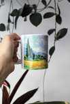 Kubek Van Gogh Cyprysy na polu pszenicy