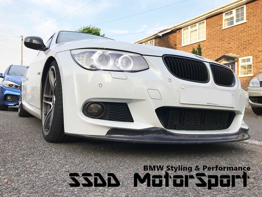 LIP SPOILER FRONTAL FRENTE ABA PALA LÁBIO AVENTAL BMW SÉRIE 3 E92 E93 LCI PACK M PERFORMANCE AC SHENITZER NOVO