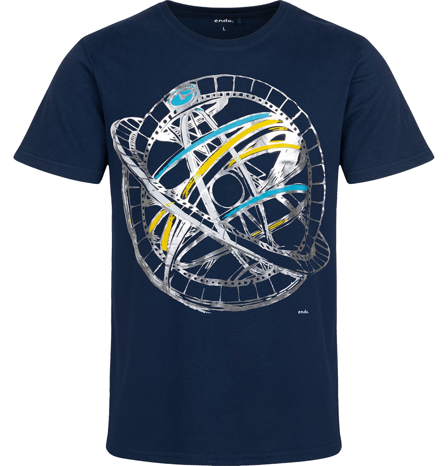 T-shirt Koszulka Męska  XL Bawełna z Satelitą nadrukiem kosmos Endo