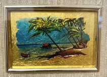 Conjunto 3 Quadros Arte Italiana em Folha de Ouro 23kt - Ed Limitada