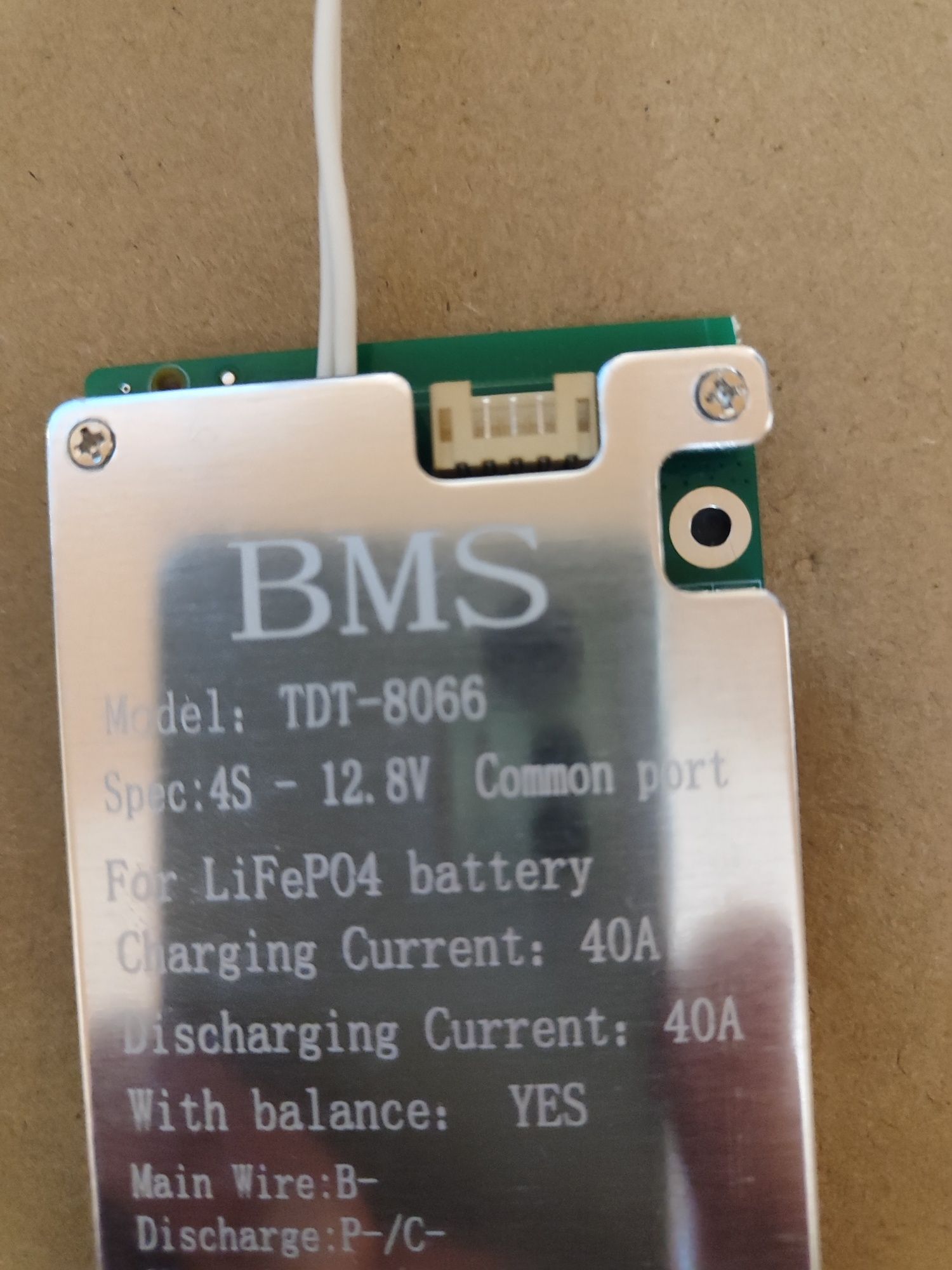 Бмс bms для літій-залізо фосфатних акумуляторів. Lifepo4 40 амперна
