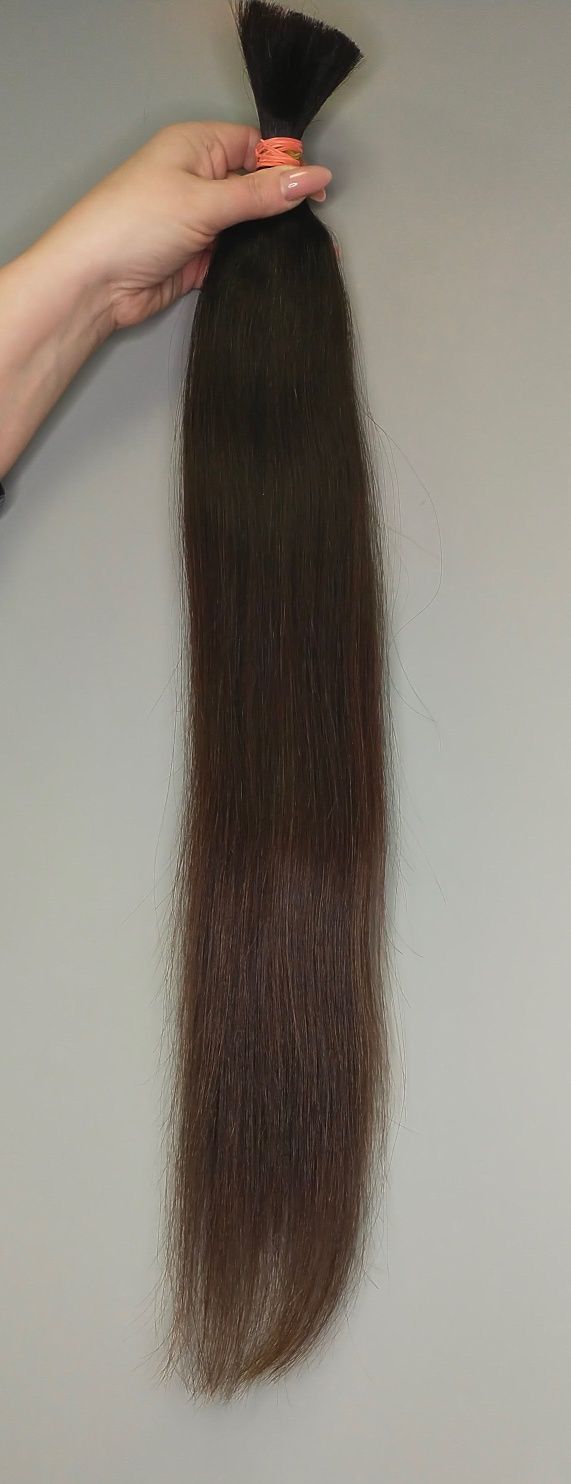 Włosy Słowiańskie Ciemny Brąz - 62 cm, 110 g
