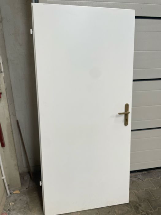 Drzwi metalowe techniczne 90cm z futryną