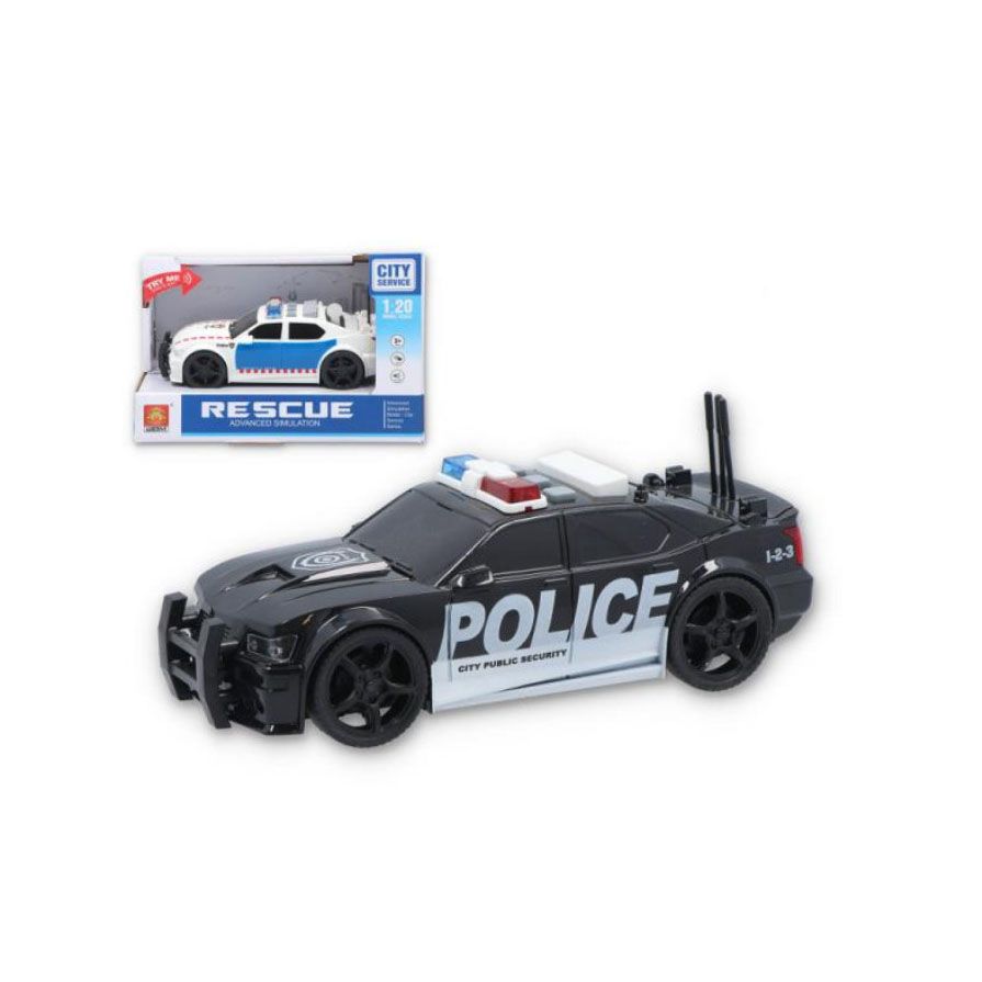 Auto Samochód Policyjny Dźwięk Światła Policja 3+