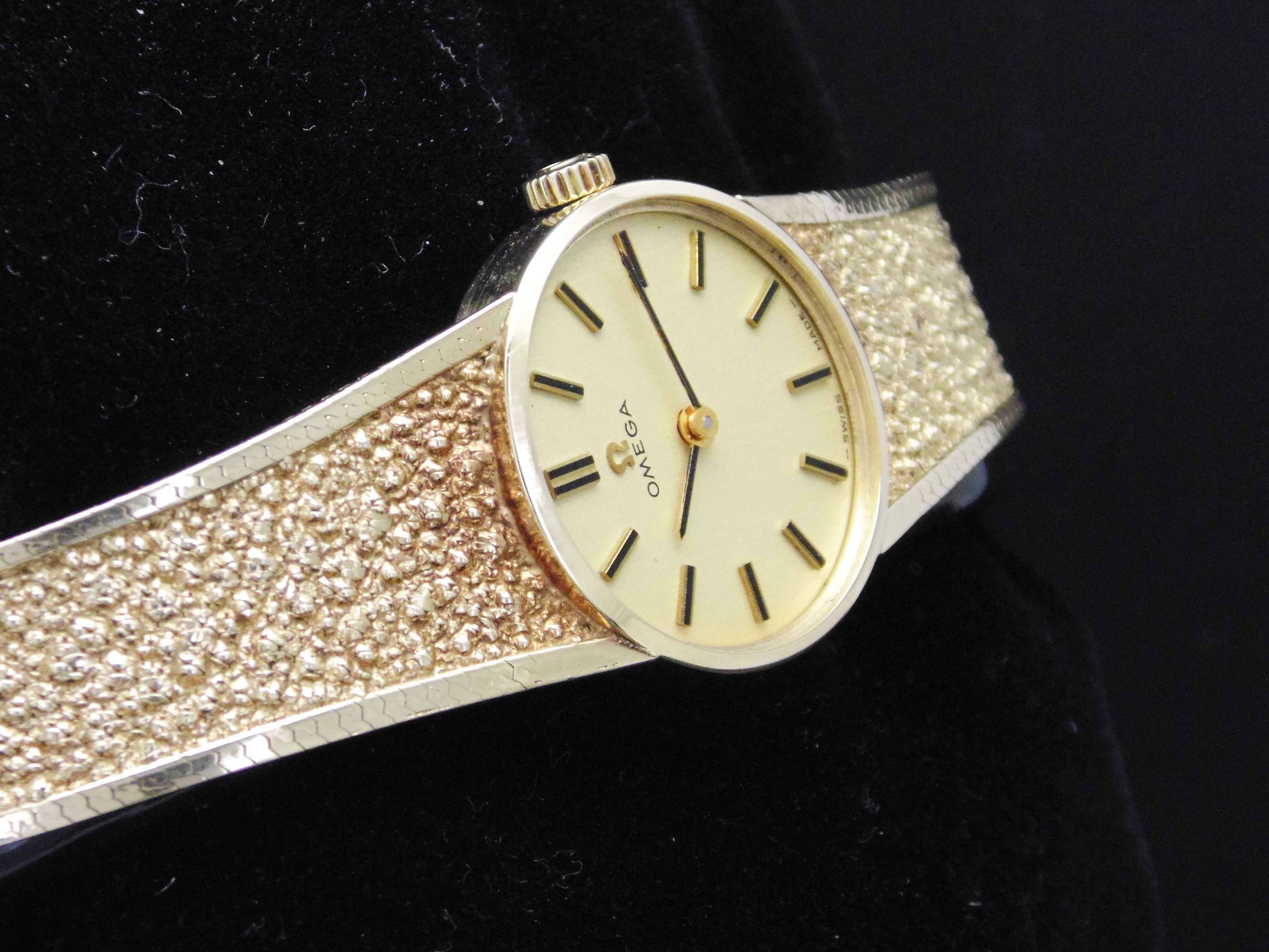 Złota Omega Złota Bransoleta Cal.620 (1) pr.375 9ct.rok prod.1972