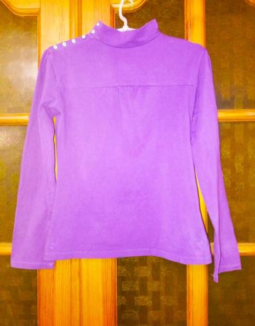 Гольф nhm водолазка,хлопковый нарядный,стильный фиолетовый,xs/s,164 см