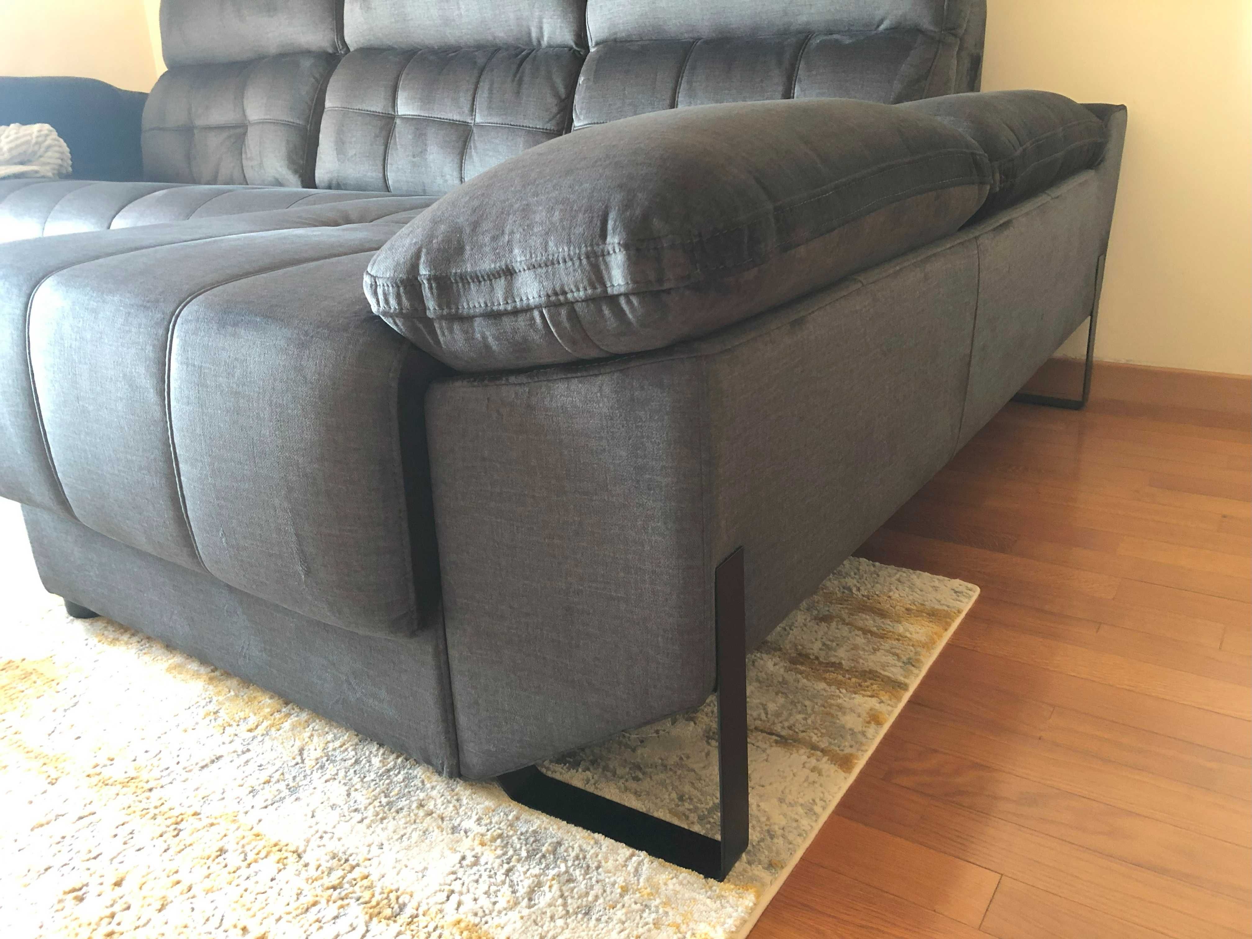 Sofá Chaise Longue com 2 lugares Relax com Motor - Como Novo