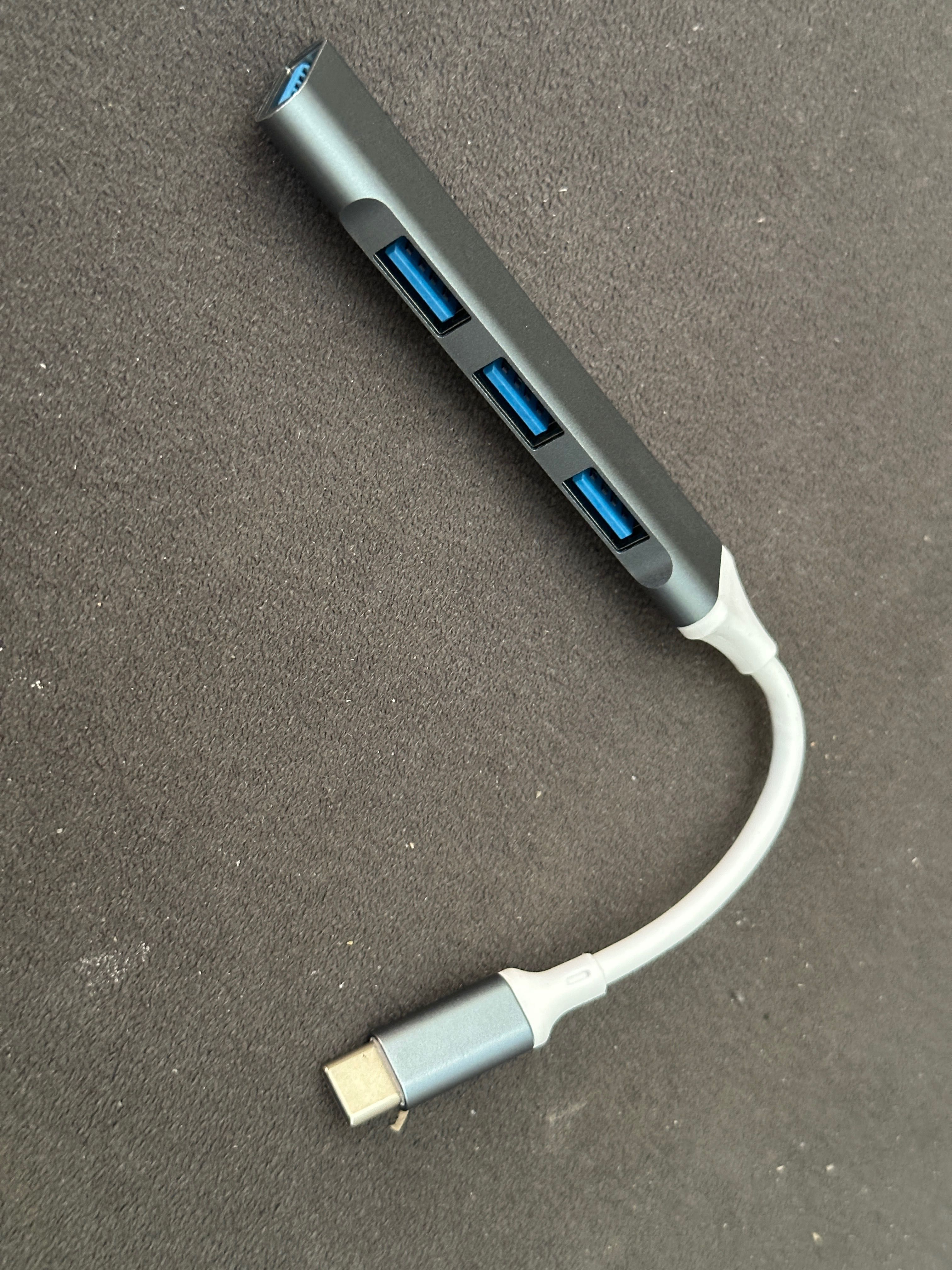 Hub - rozgałęziacz do laptopa/tabletu USB-C na 4xUSB-A nowy do Macbook