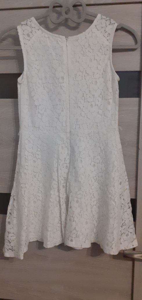 Sukienka biała koronkowa rozmiar 146 CoolClub