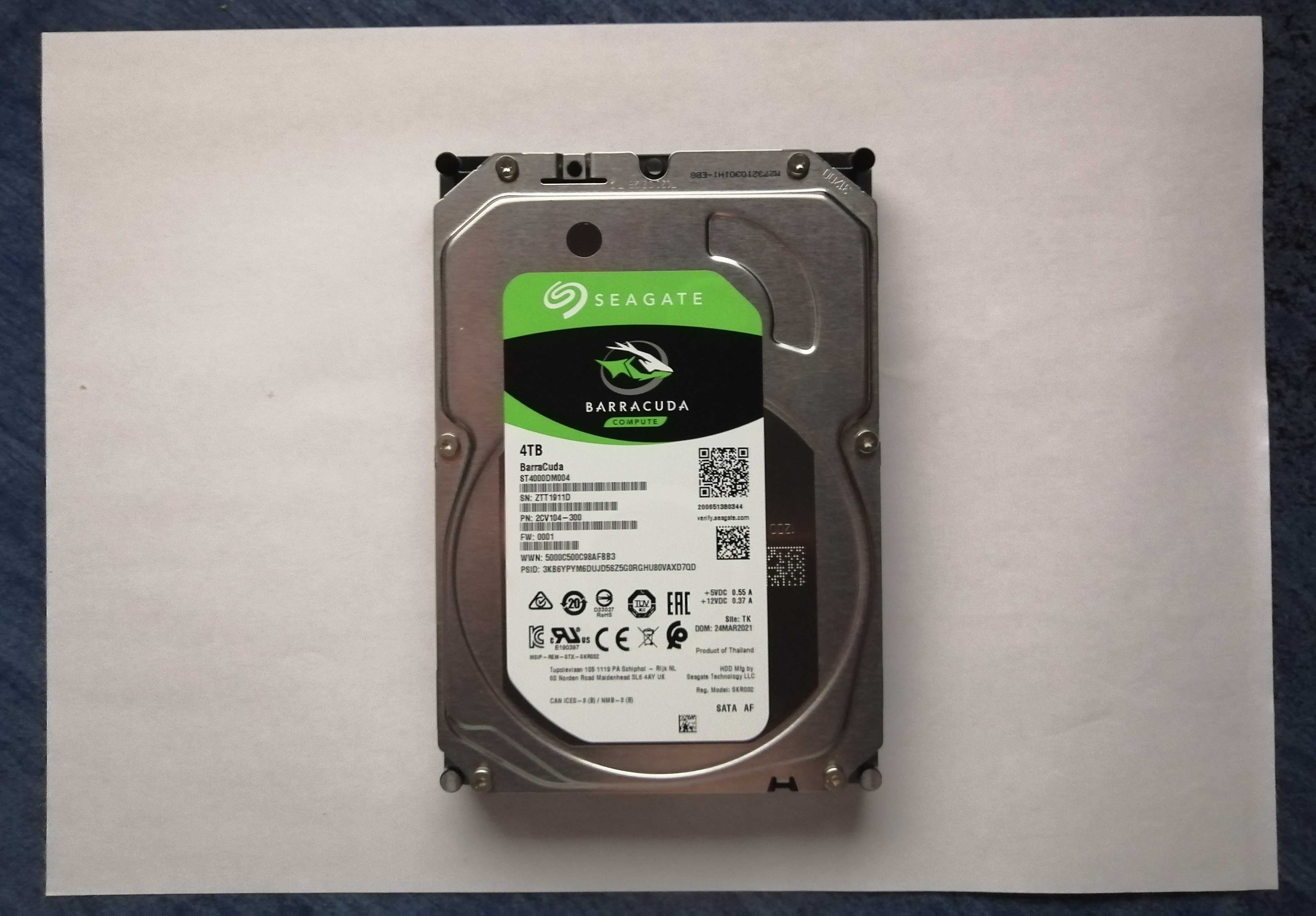 HDD Seagate BarraCuda 4TB (Жорсткий диск)