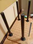 Nogi czarne 70 cm okrągłe