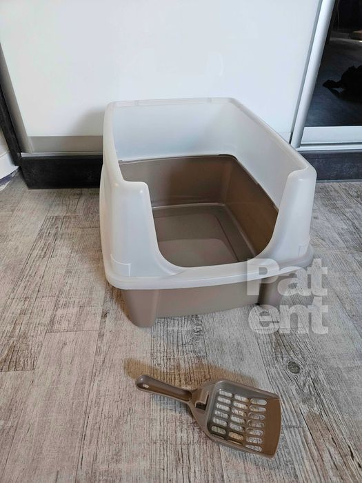 Kuweta dla kota duża otwarta z łopatką pojemna kot dom