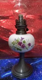 Stara porcelanowa Lampa naftowa