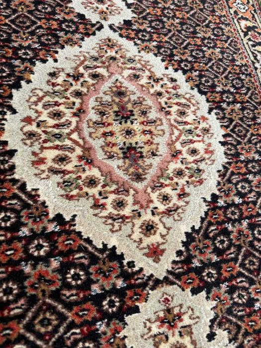Kaszmirowy r.tkany chodnik dywan perski Tabriz 370x80 galeria 16 tyś