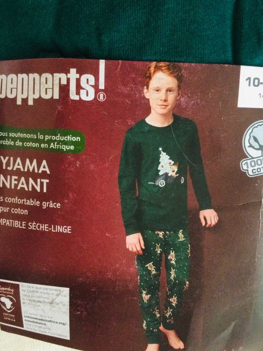 146-152 зріст Pepperts! Новорічна трикотажна піжама