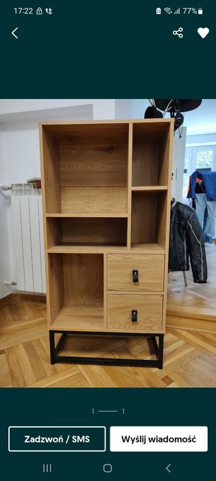 Zestaw mebli w kolorze dębu 6 sztuk nowe