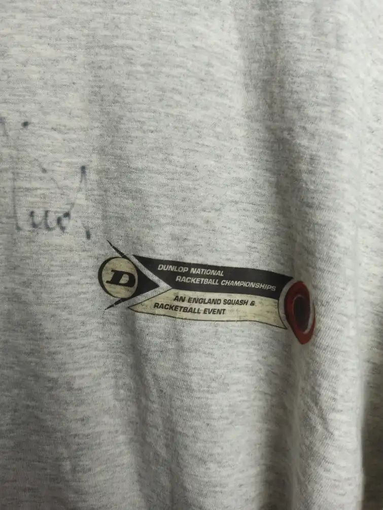 Racquetball championship t-shirt Peter Nicol koszulka z autografem
