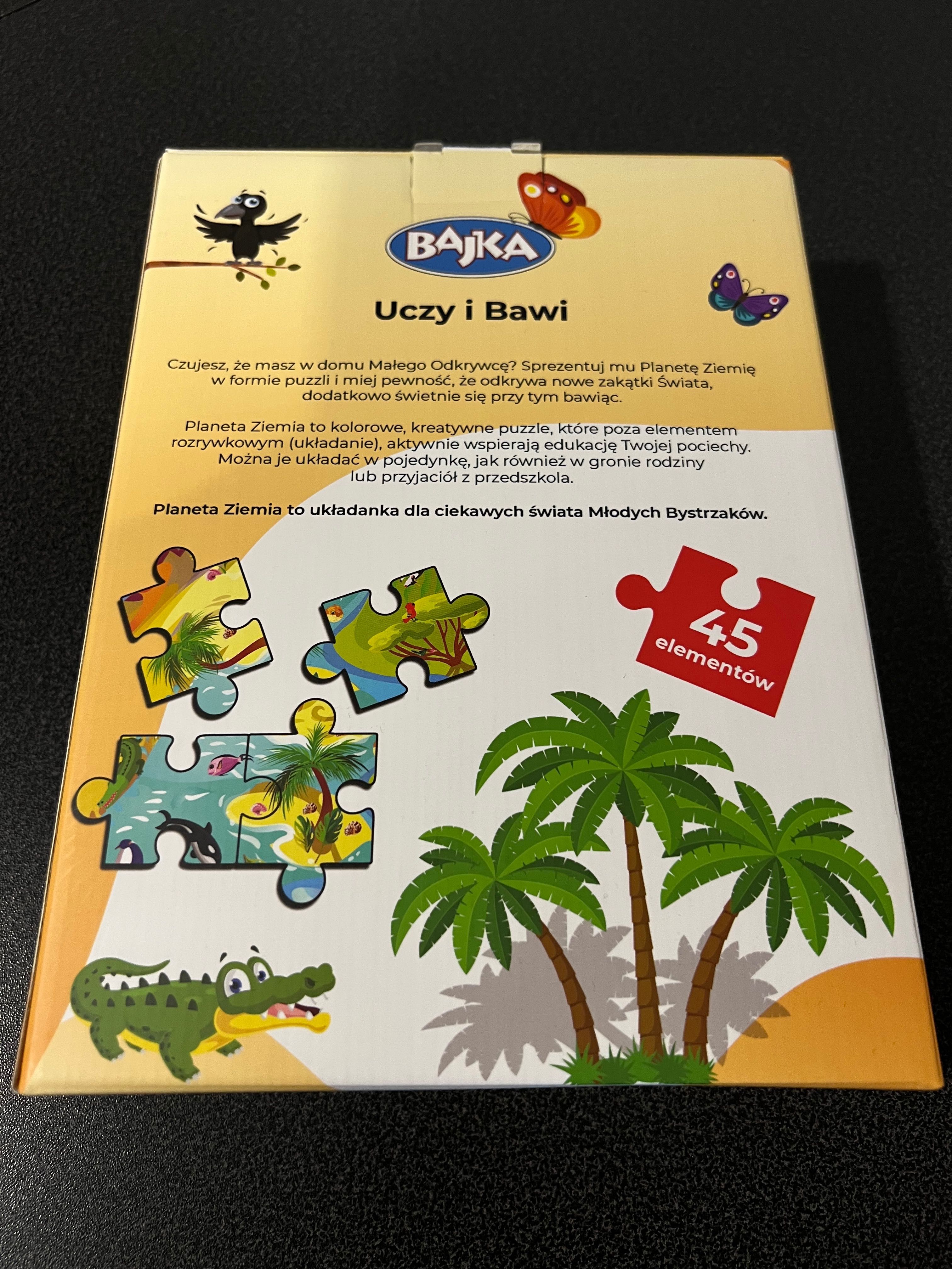 Puzzle Planeta Ziemia - Puzzle Małego Bystrzaka