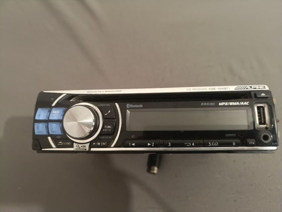 Radio samochodowe Alpine CDE-104BTi Bluetooth, USB, AUX