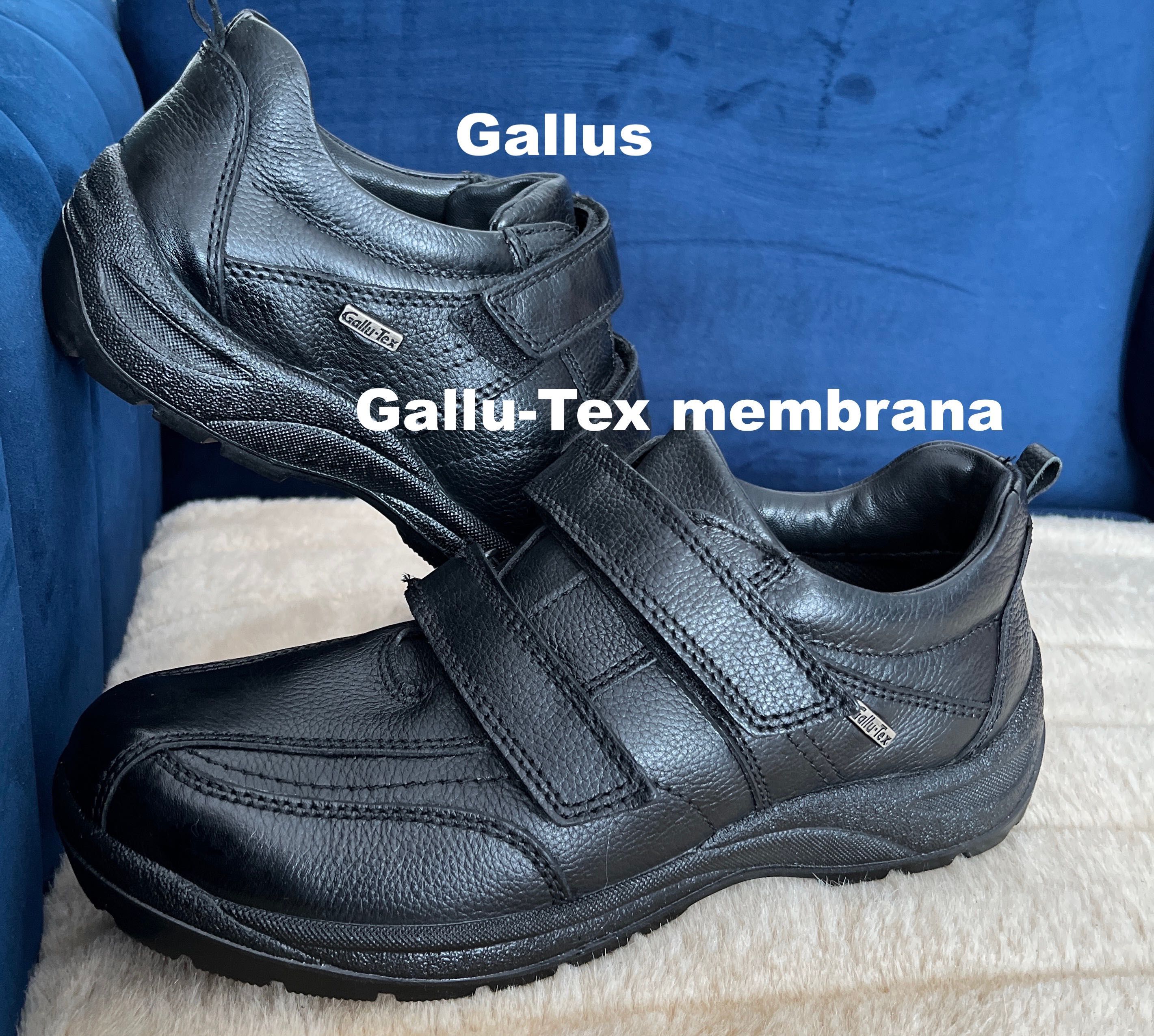 Gallus Made in Italy mokasyny skórzane męskie 42/43