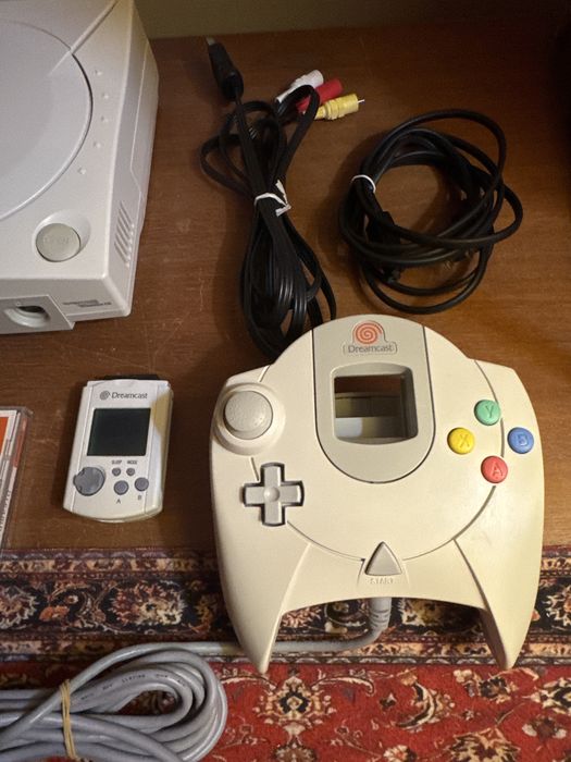 Konsola Sega Dreamcast z Padem i kartą pamięci VMU