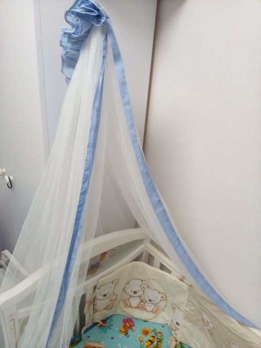 Кроватка детская "Верес "Соня"+матрас+балдахин+бортик