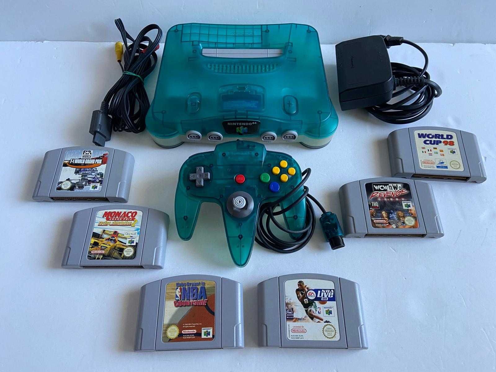 Consola PAL Nintendo 64 Clear Blue