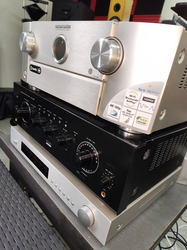 Kolumny DIY, wzmacniacz TEAC plus streamer