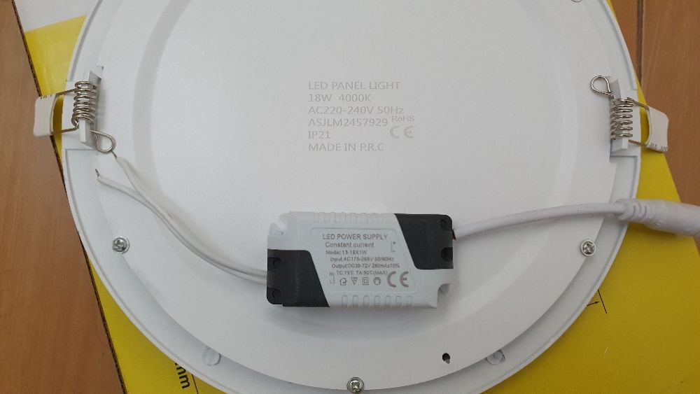 Downlight LED redondo 18W - Lampada Led c/ transformador