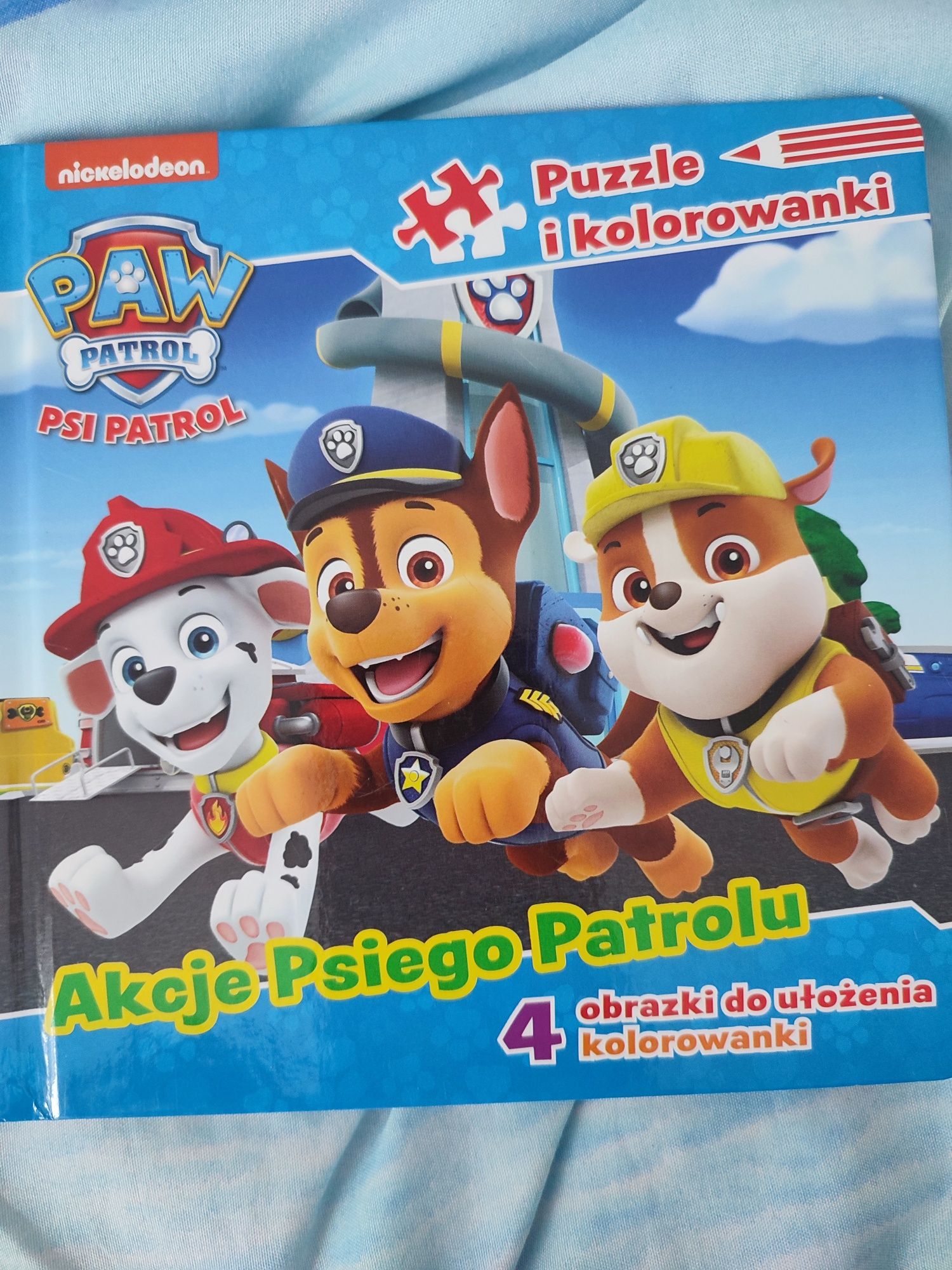 Akcje Psiego Patrolu puzzle i kolorowanki