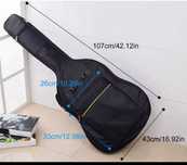 Bolsa guitarra nova preta