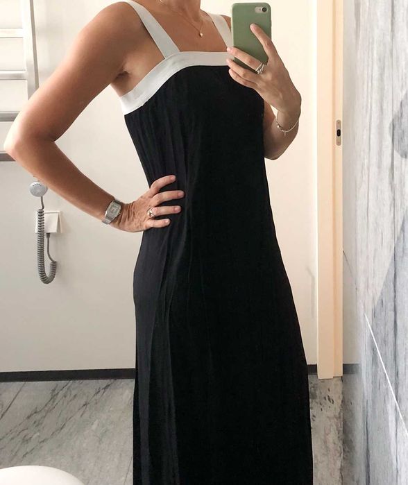 Vestido Comprido preto e branco da Twin Set