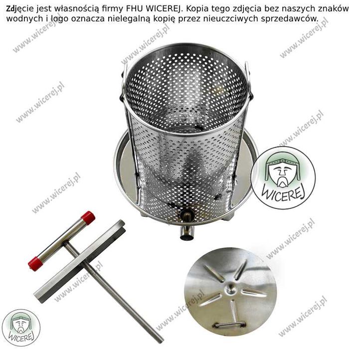 Prasa ręczna do wosku odsklepin i owoców nierdzewna, praska wyciskarka